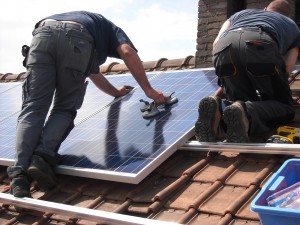 Panneaux solaires sur Sarking